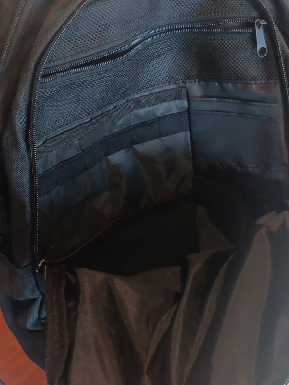 Jordan Black Backpack with Red Jumpman and Gray Pattern
